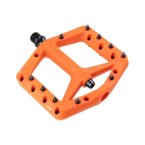 Leatt 2.0 AllMttn Composite Flat Pedals 2026: ORANGE WIDE