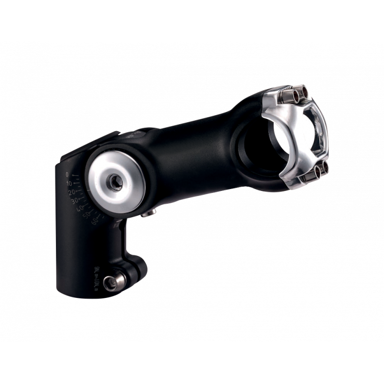 System EX Adjustable Riser Stem in Black/Silver