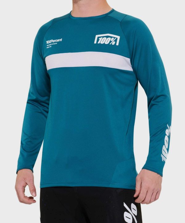 100% R-Core Long Sleeve Jersey Gulf L